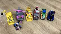 Zestaw Psi Patrol Chase, Rocky, Rubble, Marshall, Ryder, Skye