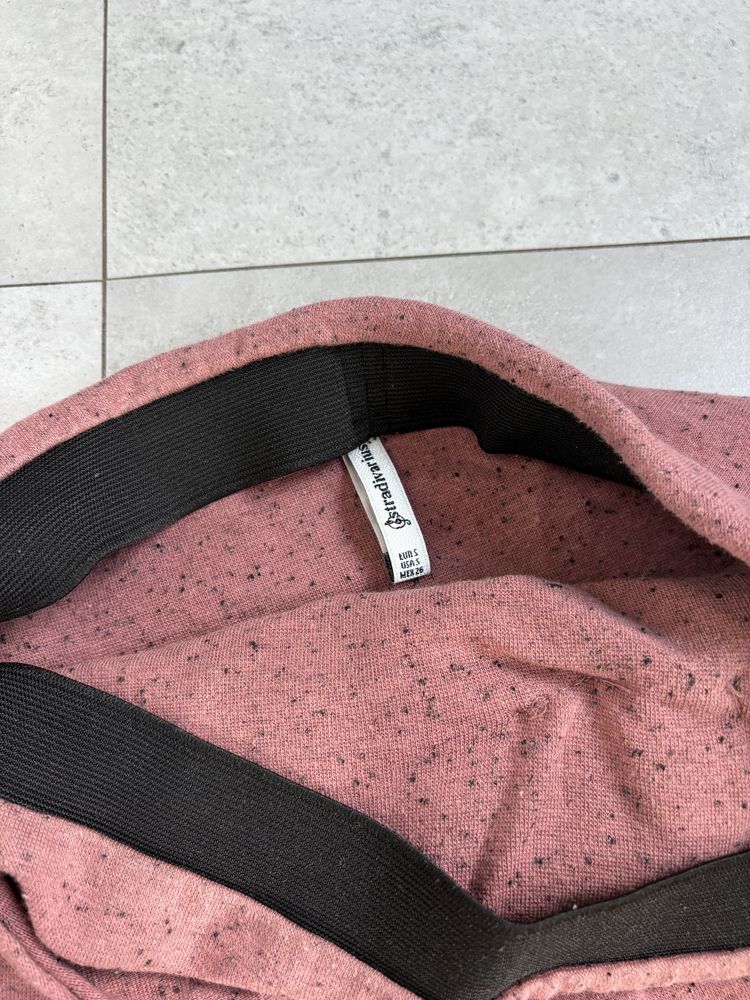 Spódniczka różowa Stradivarius obcisła z węzełkiem S