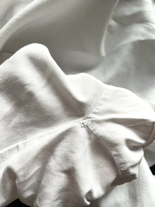 ZARA biala koszula ovesize baskinka falbanka perełki dłuższa S