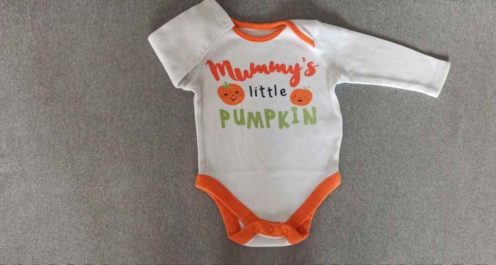 Body Długi Rękaw Halloween Dynia Pumpkin R. 56/62cm