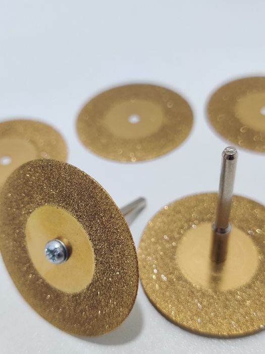 Алмазні диски 10 шт з титановим покриттям диам 40 під дремель, гравер