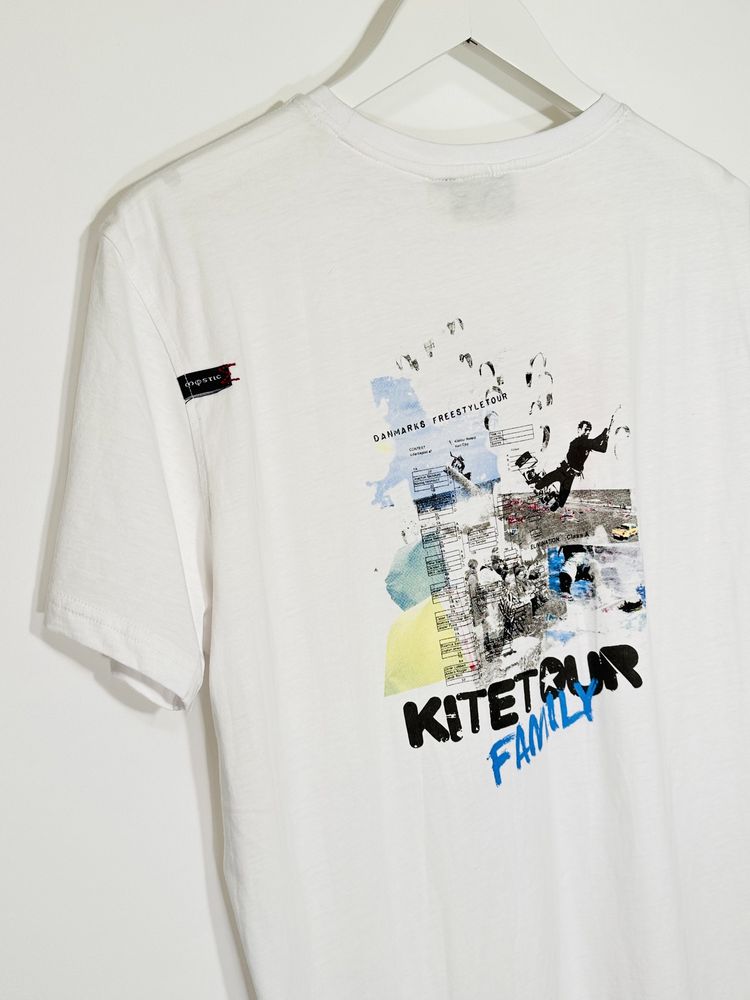 T-Shirt Mystic męski L biały kitesurfing surfing