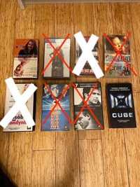 Filmy na kasetach VHS, zestaw 4 sztuki