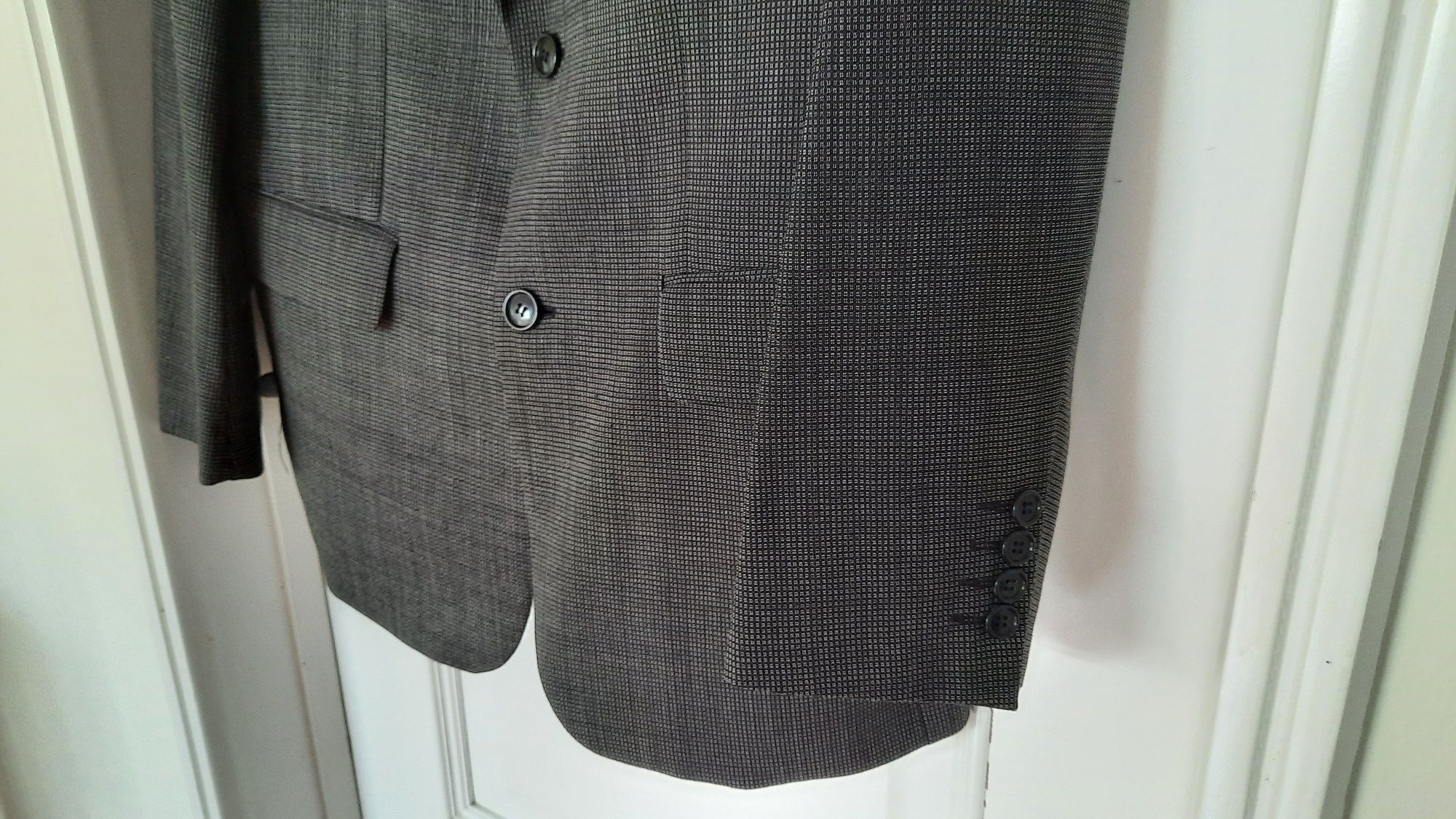 Blazer de seda e lã