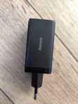Ładowarka 2x USB-C i USB-A BaseUs 65W GaN czarna