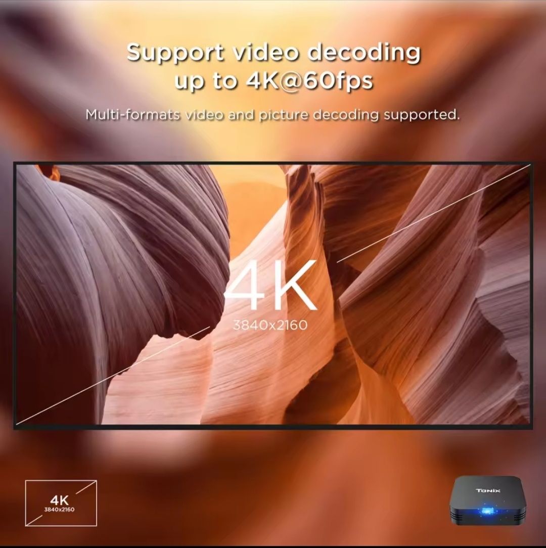 ТВ Бокс Андроїд приставка Android TV box TANIX TX1 2/16gb