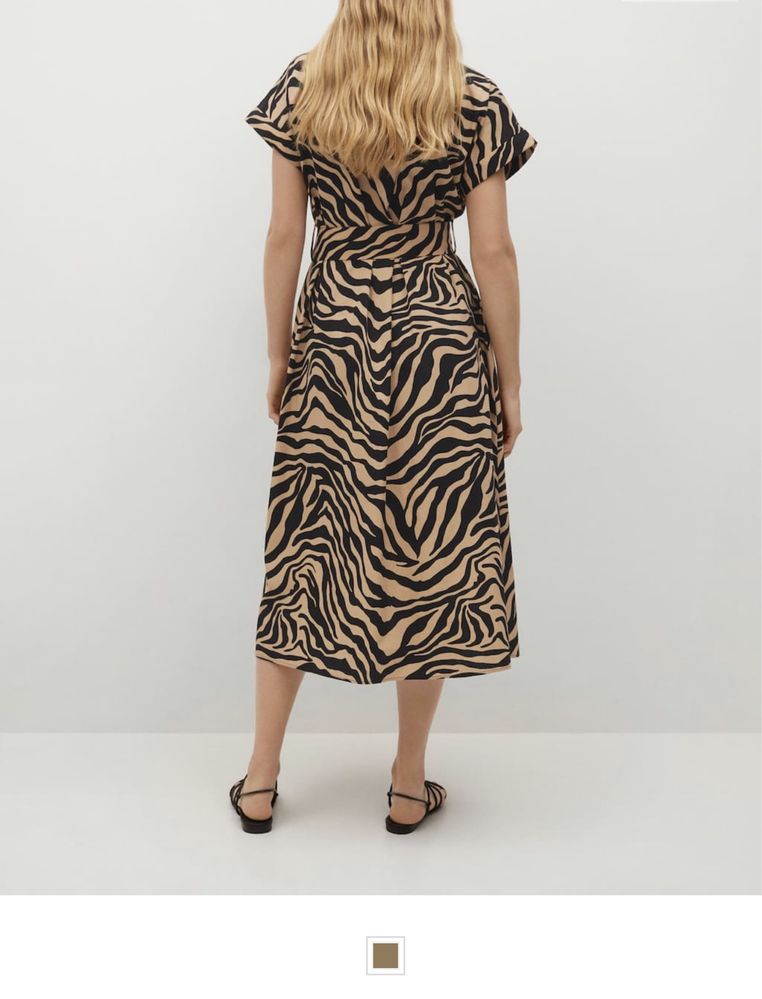 Vestido animal print “Mango”