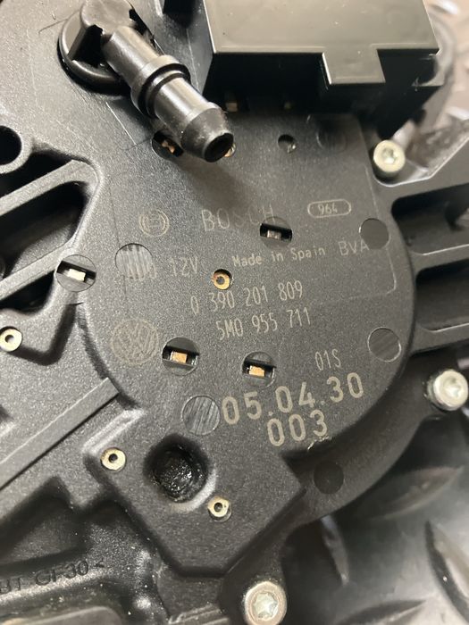 VW Golf Plus-mechanizm silniczek wycieraczki tył silnik