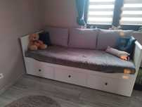 Łóżko Ikea hemnes 80x200 białe + 2 materace