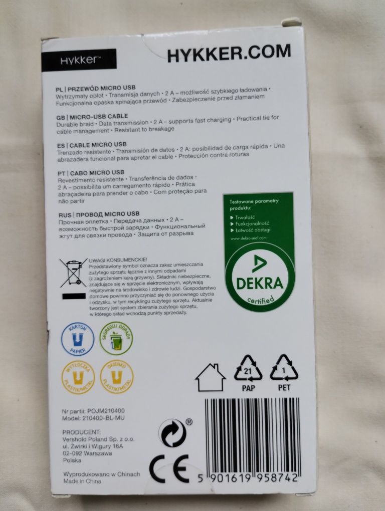 Przewód mikro USB