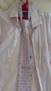 Нарядна  сорочка р.43 XL блідо-рожева