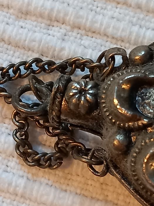 Wisiorek,przywieszka ,perfumetka posrebrzana vintage