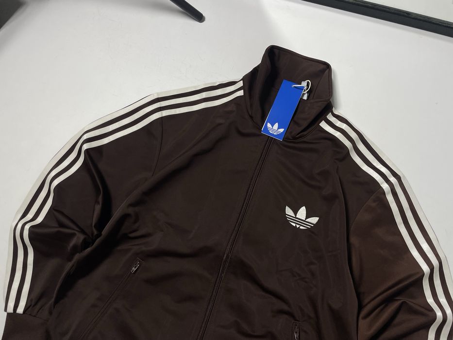 Коричнева олімпійка Adidas Firebird S олимпийка адидас зип худи
