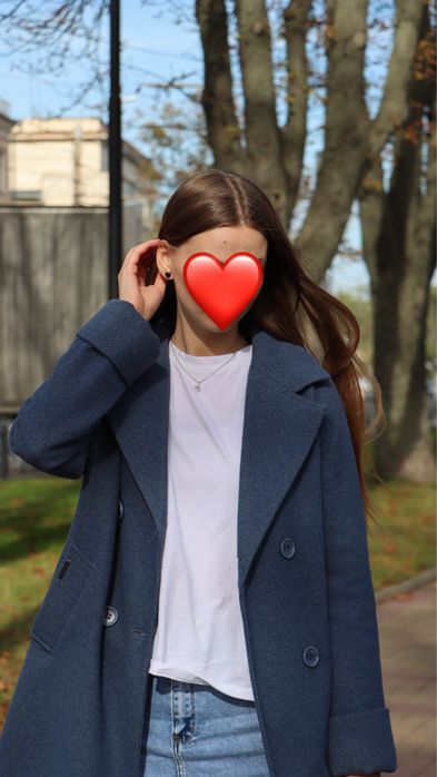 Пальто осінь зима / джинсова спідниця