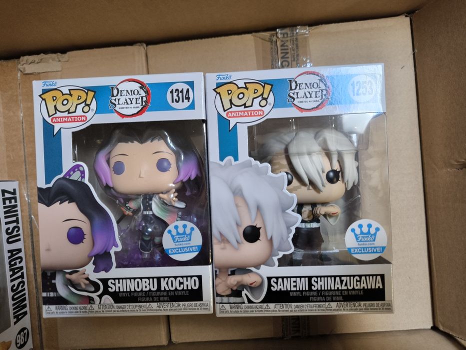 Shinobu e Sanemi Demon Salyer Funko POP