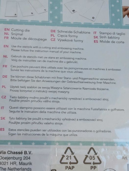 Wykrojniki do scrapbookingu Ramki