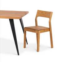 Krzesło dębowe-krzesło dębowe gięte-loft-indiustrial-lity dąb