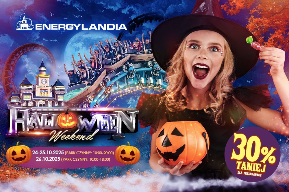 4 Bilety Energylandia Halloween do 26.10.2025