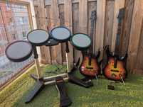 Zestaw Guitar Hero Rock band perkusja x2 gitara PC / Xbox360