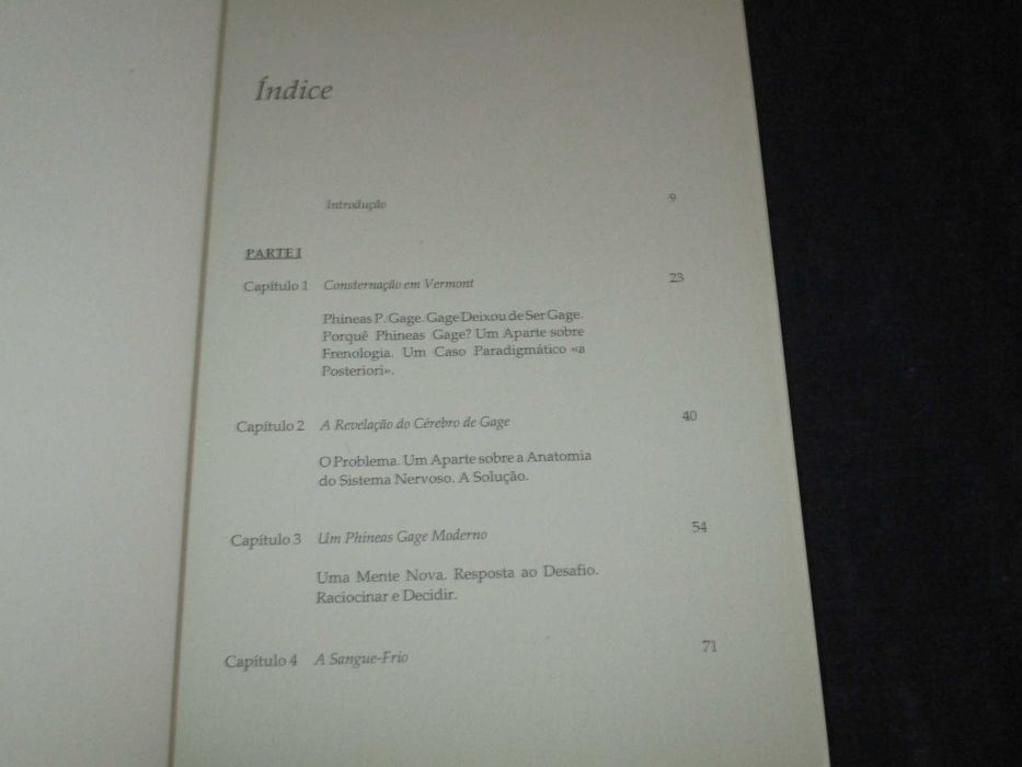 Livro O Erro de Descartes António Damásio