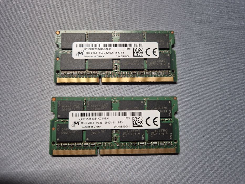 Micron Pamięć RAM 2x 16GB DDR3 32GB Dual Channel MT16KTF2G64HZ-1G6A1