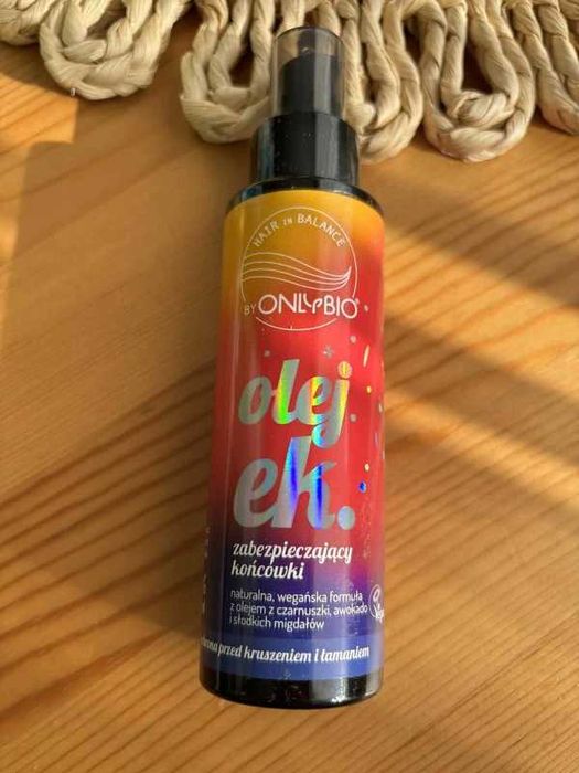Hair in Balance by OnlyBio  Olejek do włosów, zabezpieczający końcówki