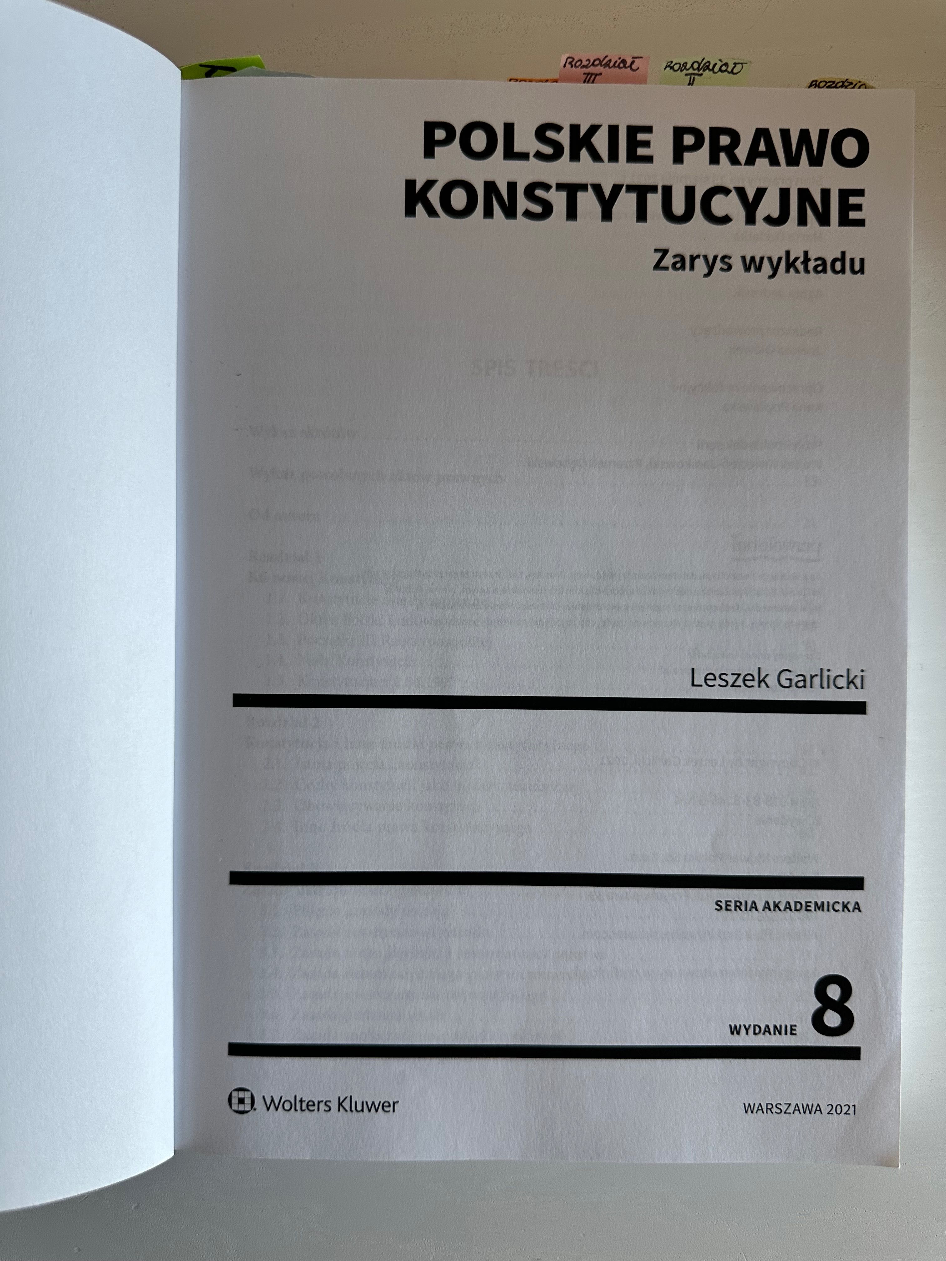Polskie prawo konstytucyjne L.Garlicki