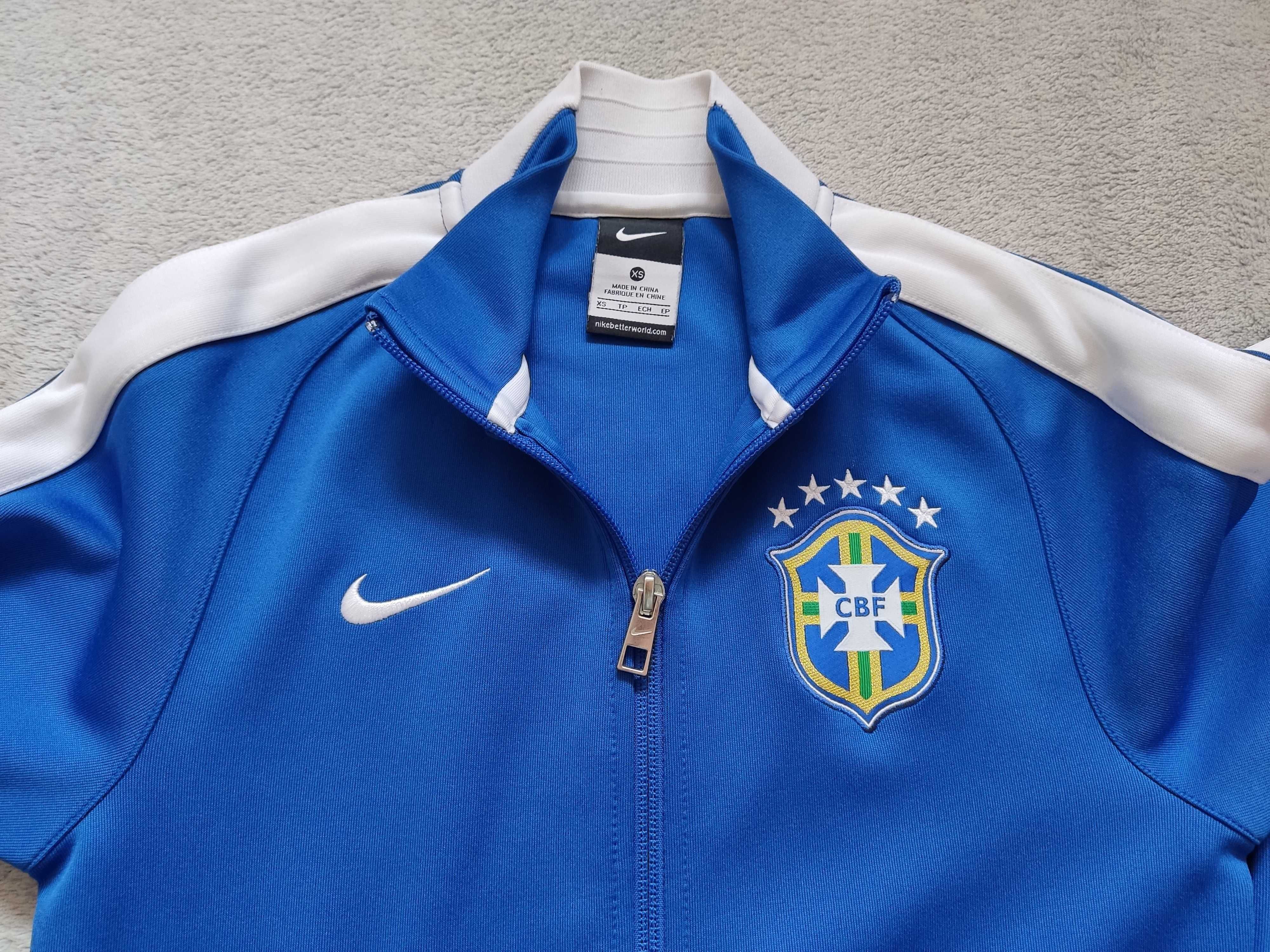 bluza r. XS Nike niebieska na zamek