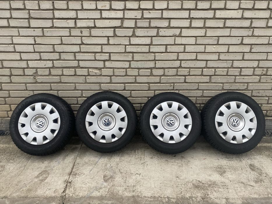 Диски 5/112/15 з зимовою резиною 195/65/15 Dunlop winter response 2