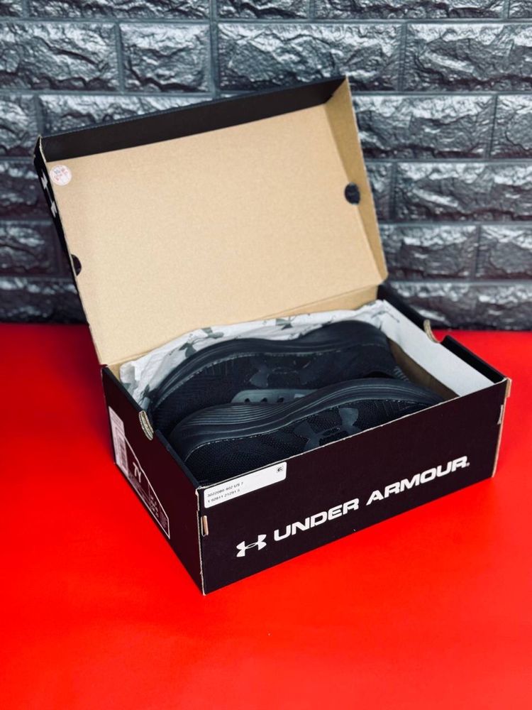 Мужские кроссовки Under Armour Спортивные черные кросовки Топ продаж!