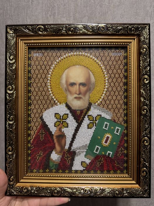 Ікона вишита бісером