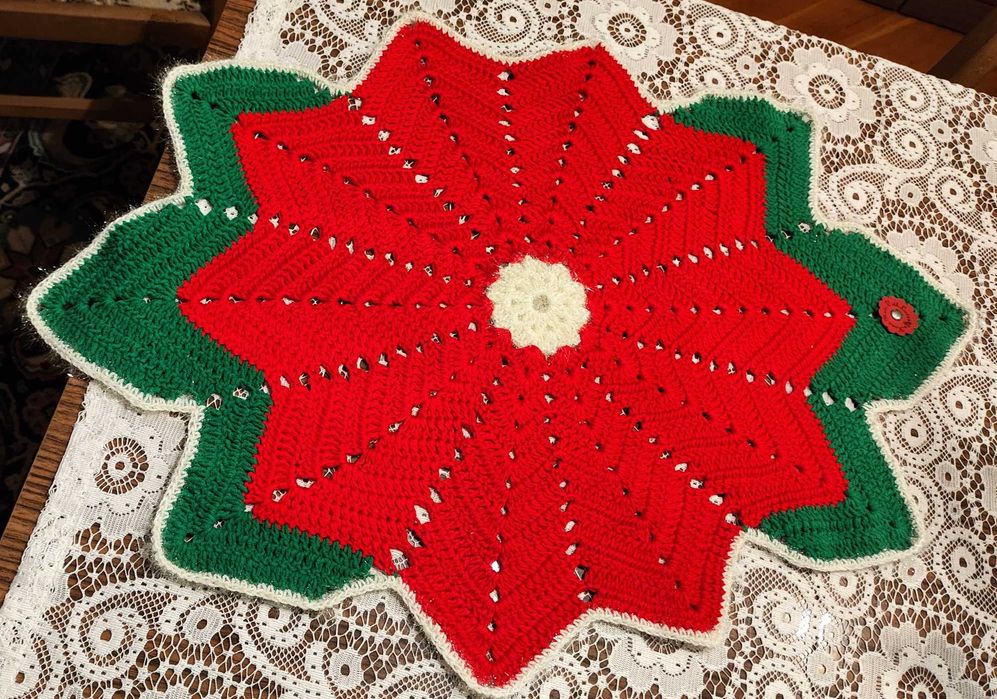 Serwetka świąteczna, gwiazda betlejemska