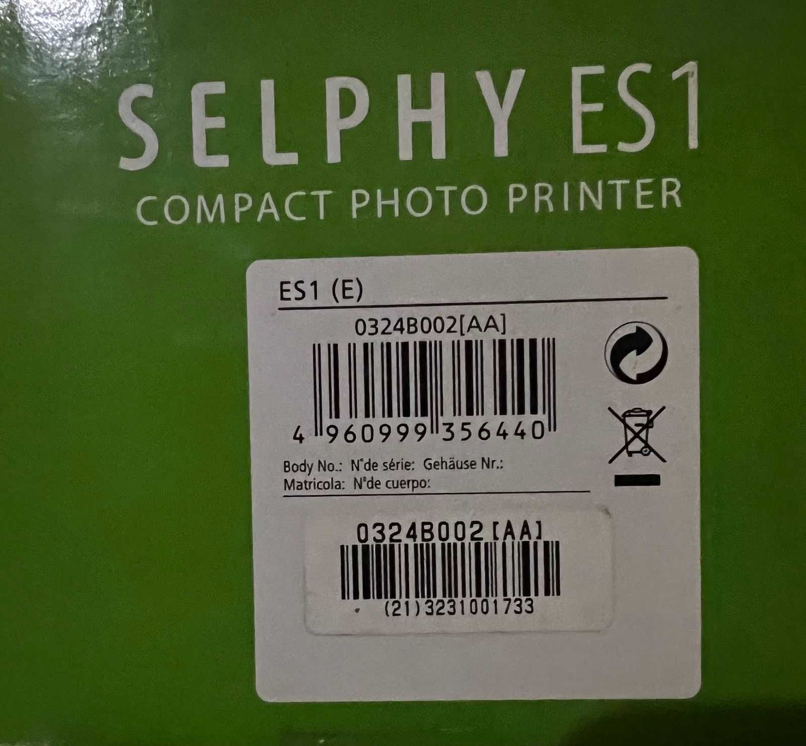 сублімаційний принтер CANON Selphy ES1