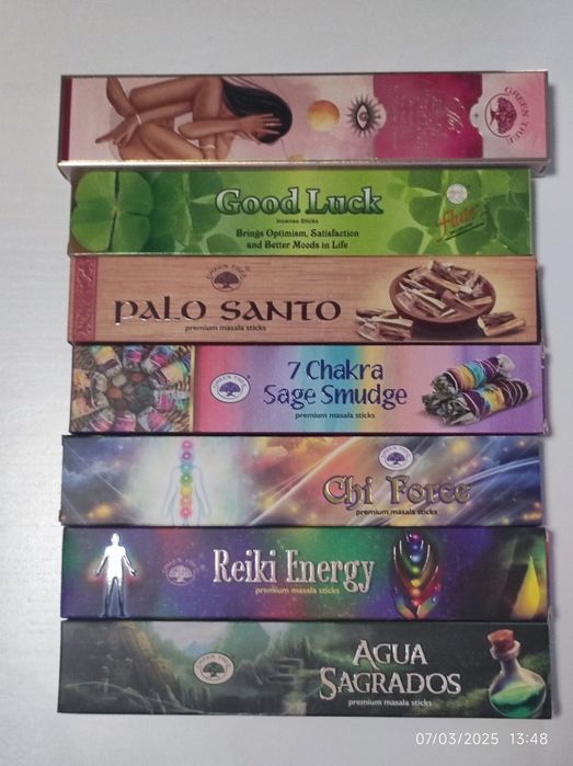 Vários incensos Disponíveis