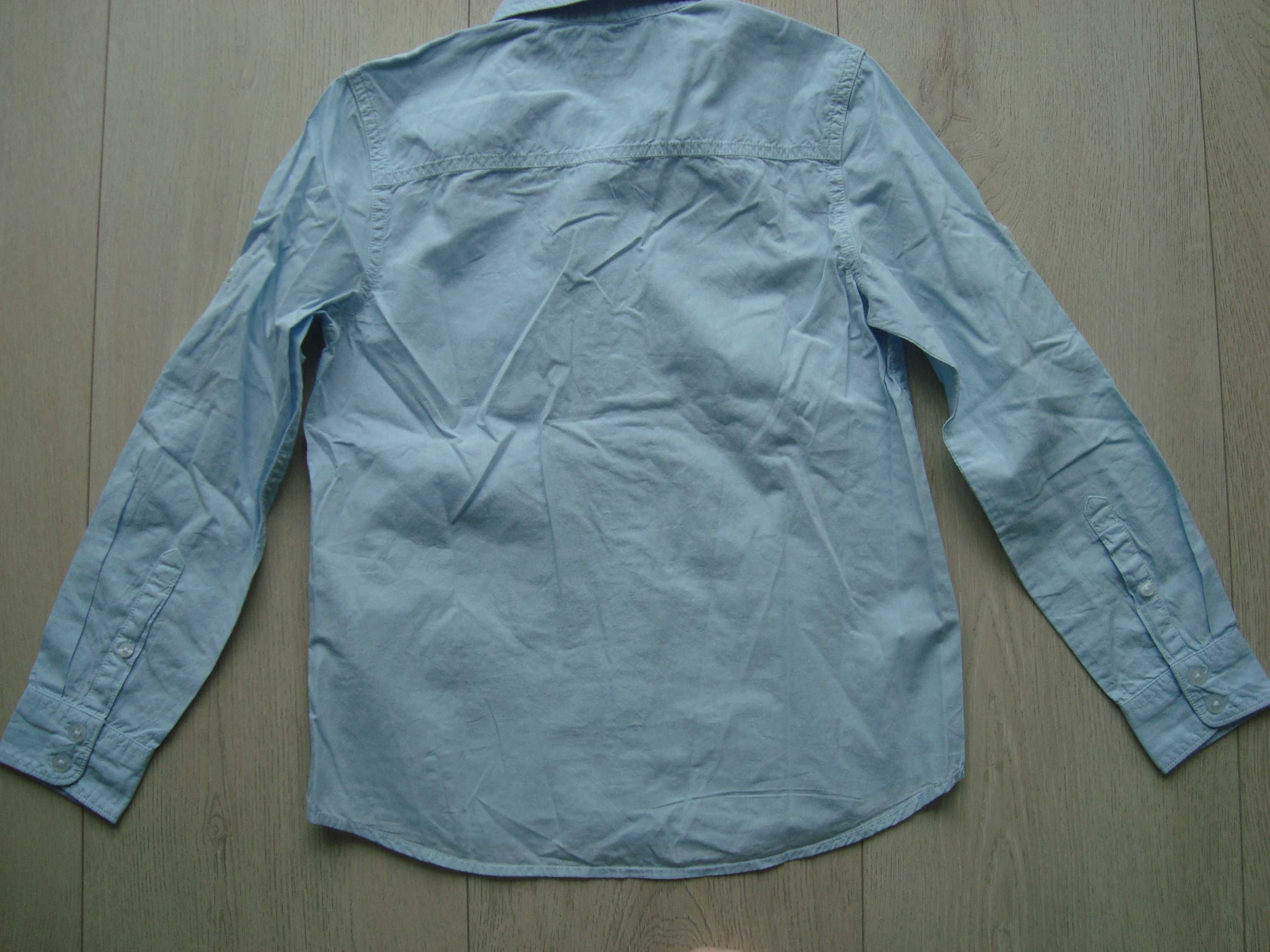 Koszula gładka, niebieska marki Pepe Jeans, nowa, chłopiec 140cm/10lat