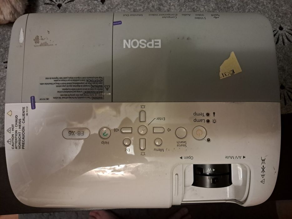 Projektor Epson EB-X6 pilot kable torba