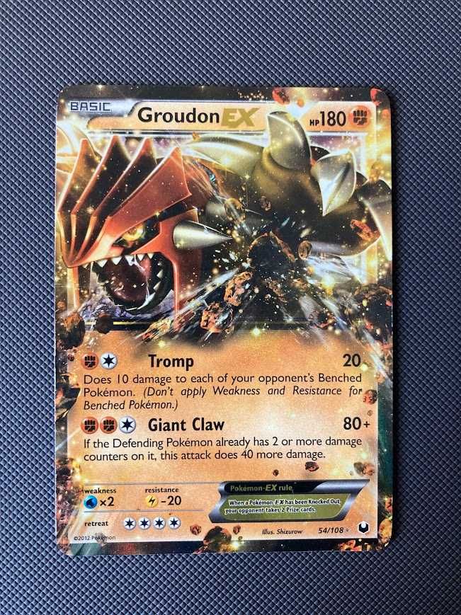 Cartas Pokémon Mewtwo Ex e Groudon Ex