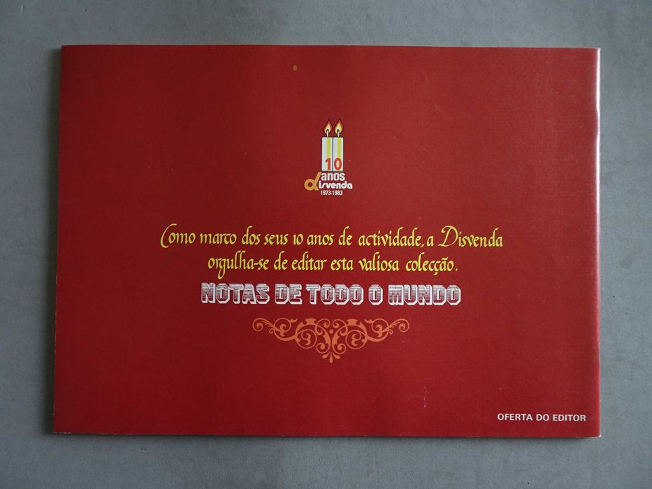 Caderneta de cromos vazia Notas de todo o mundo - Volume II - Ásia