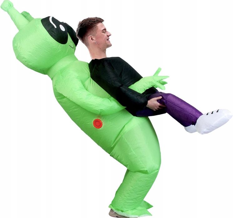 STRÓJ KOSTIUM PRZEBRANIE HALLOWEEN dmuchany kosmita 150-190 cm