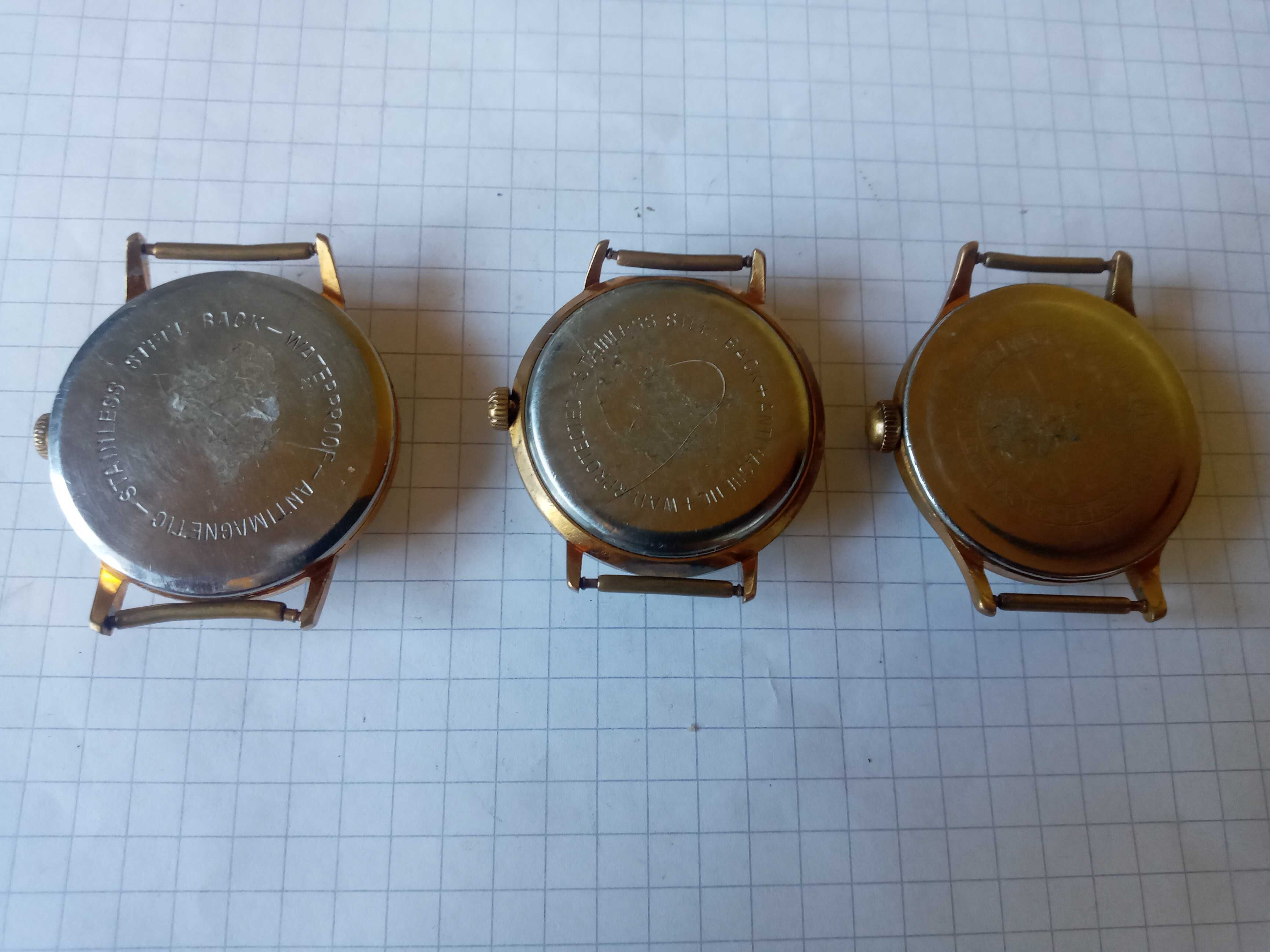 Винтажные немецкие позолоченные часы Adora Kienzle