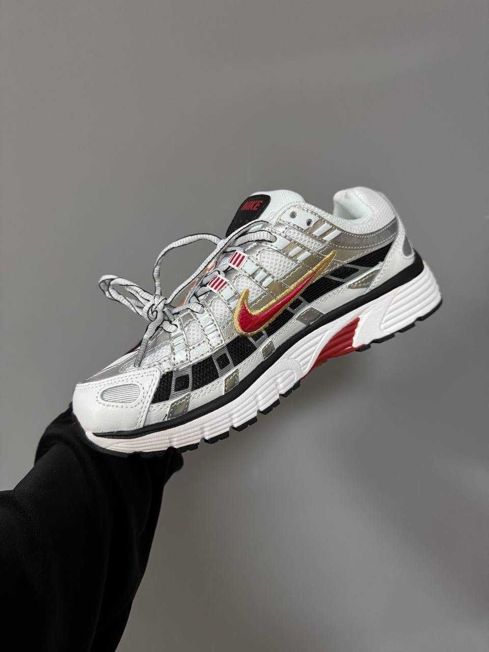 Кросівки Nike P-6000 White/Red premium