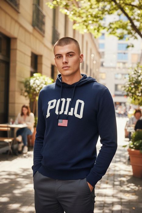 Super model bluzy z kapturem z haftowanym logiem Polo Ralph Lauren L/X