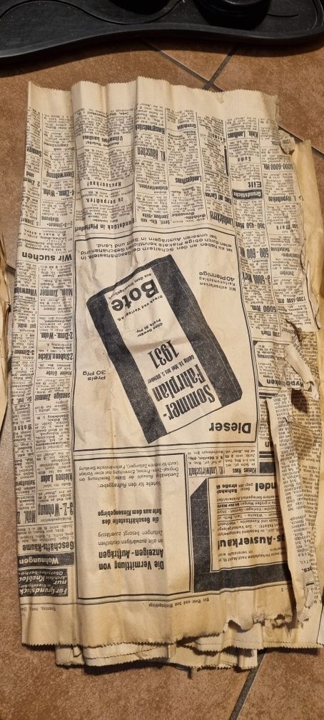 Stara niemiecka gazeta
