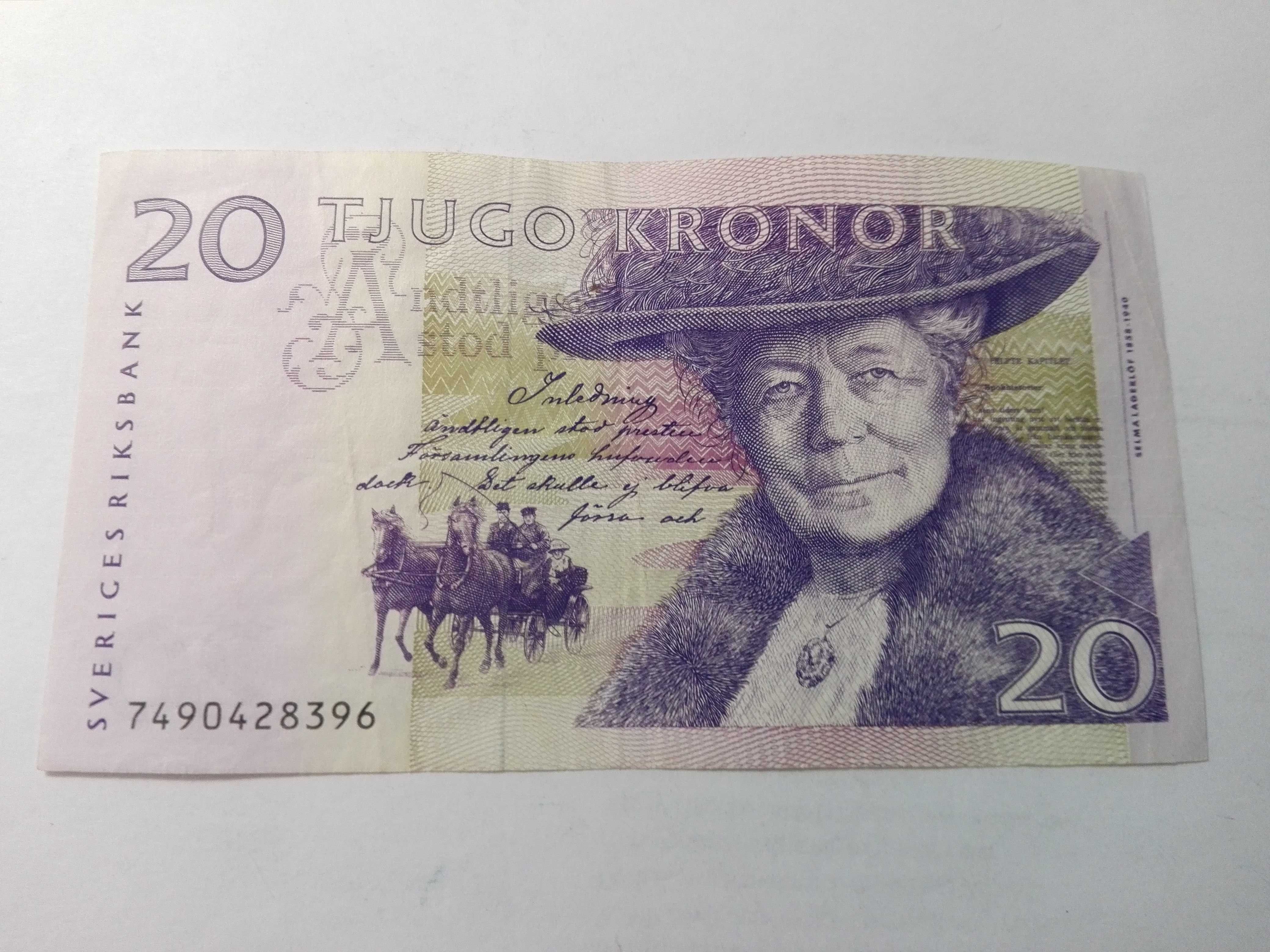 Szwecja 20 koron XX w.