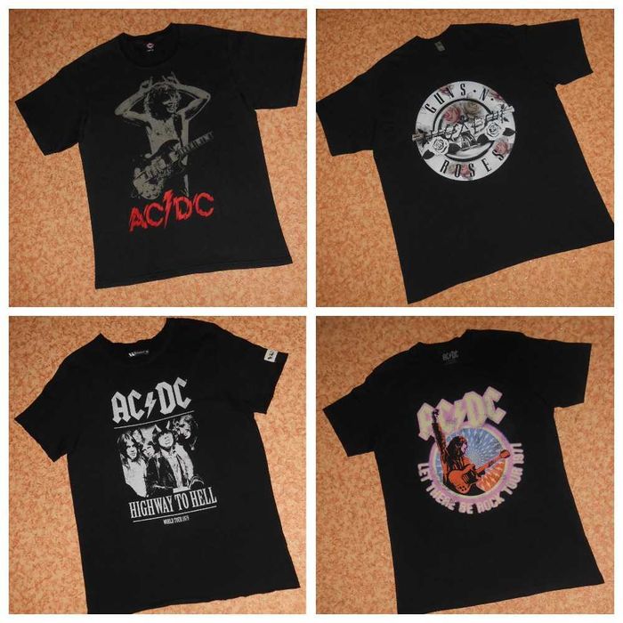 Круті Футболки AC/DC Guns N’ Roses мерч