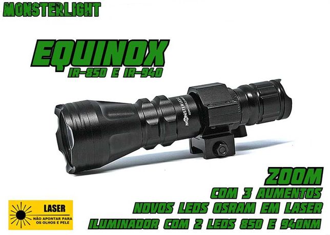 Kit iluminador MonsterLight IR-850 e IR-940 Equinox laser