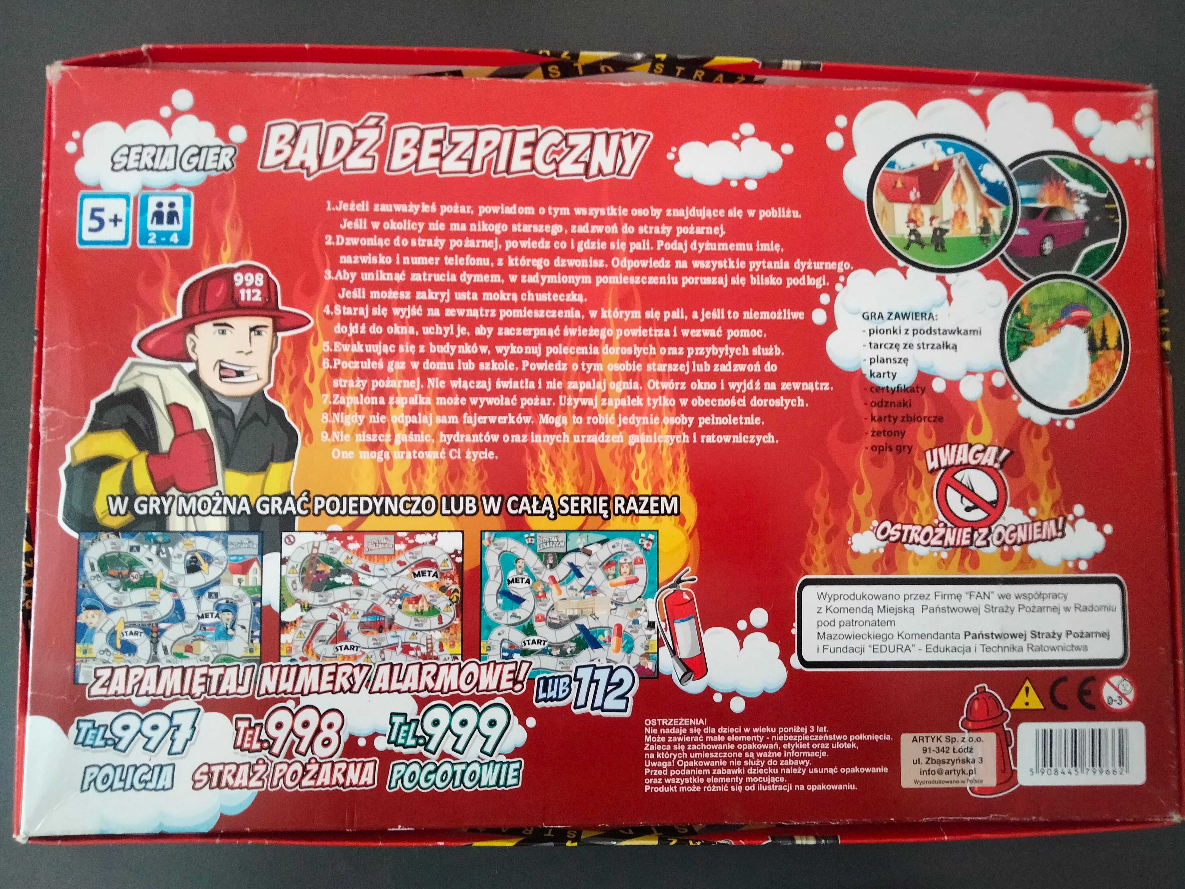 Gra planszowa Zostań Strażakiem