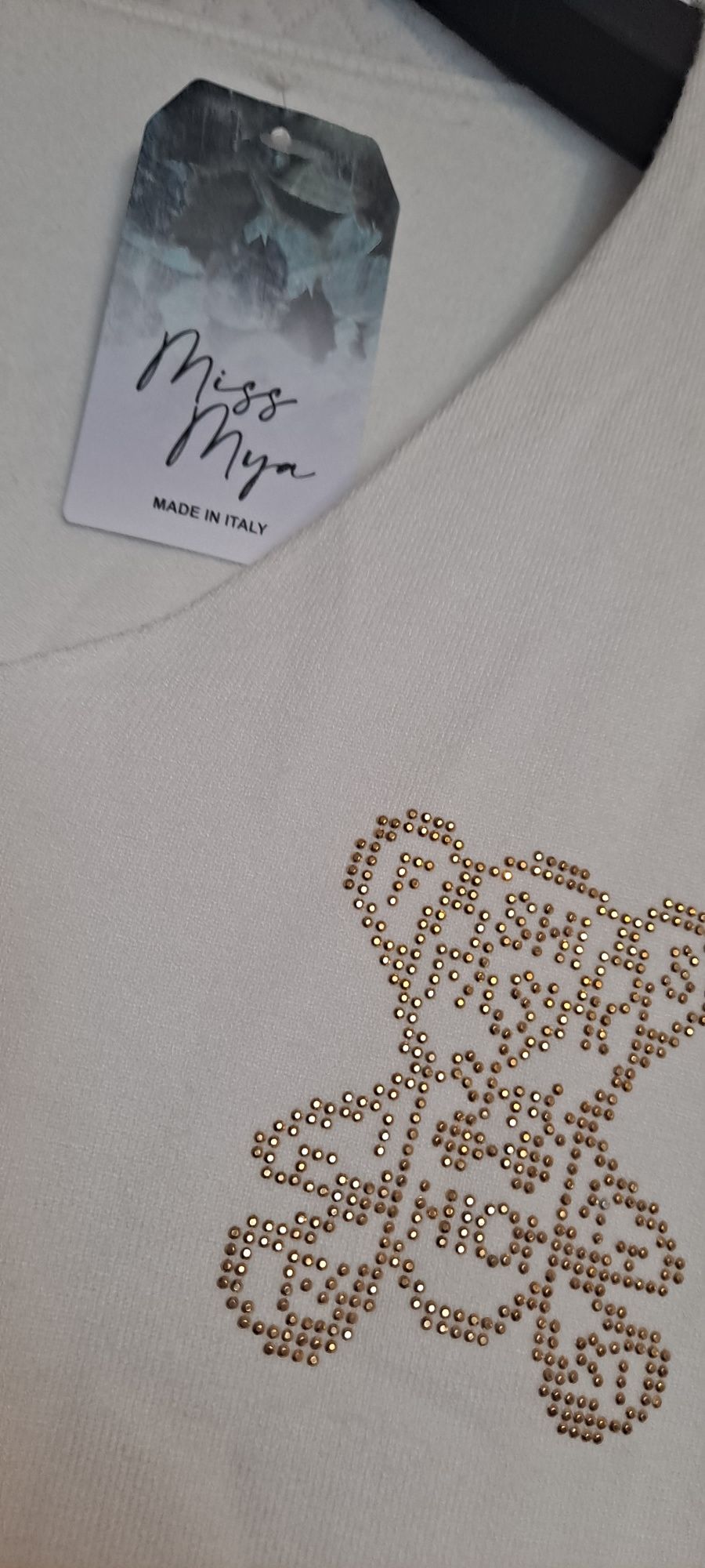 Sweter cienki z cyrkoniami