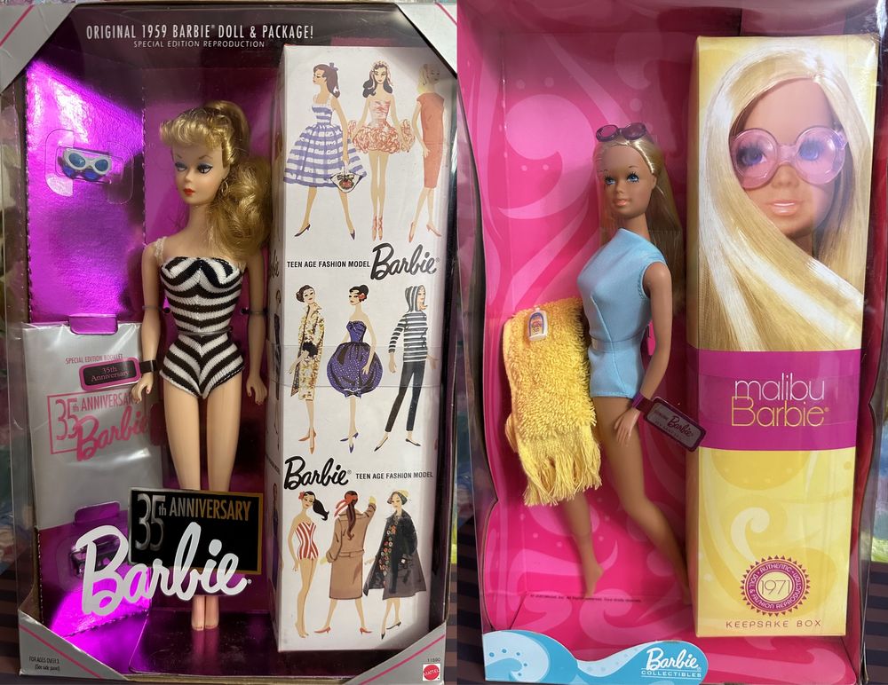 Барбі колекційна 90х Barbie 35th Anniversary Malibu лялька