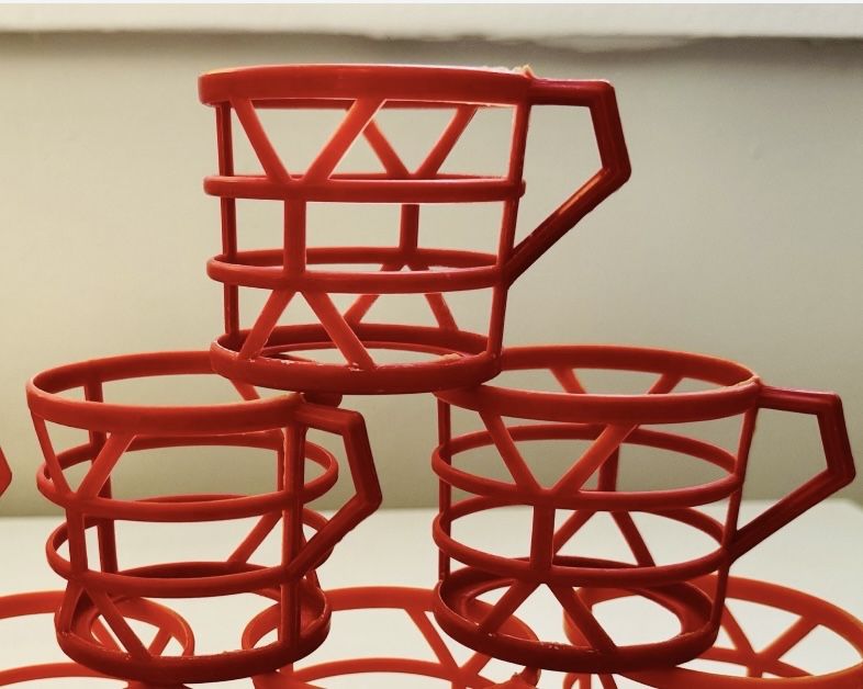 Koszyczki do szklanek PRL 3 sztuki